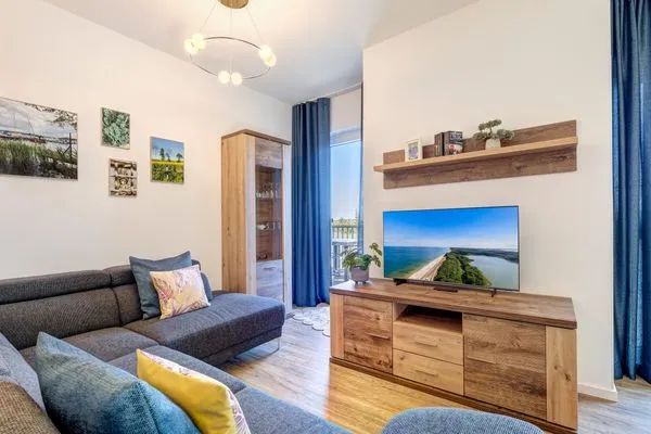 Wohnzimmer  Bernsteinquartier, Whg. 05.61 "Ostseeliegeplatz"