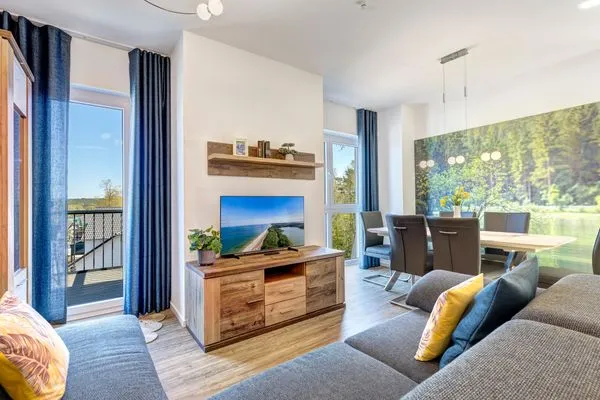 Wohnzimmer  Bernsteinquartier, Whg. 05.61 "Ostseeliegeplatz"