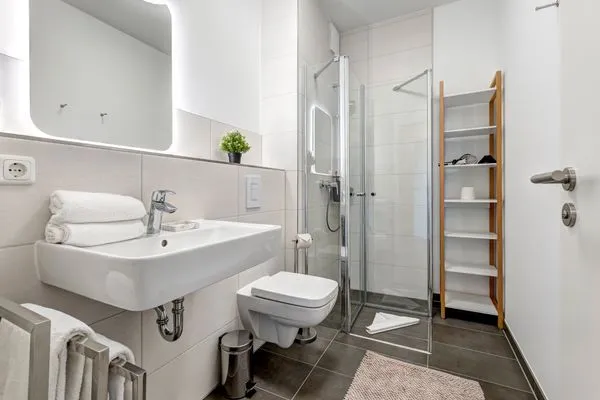 Badezimmer  Bernsteinquartier, Whg. 05.61 "Ostseeliegeplatz"