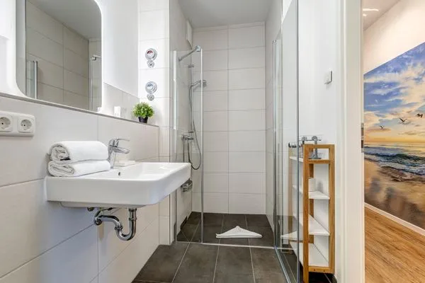 Badezimmer  Bernsteinquartier, Whg. 05.61 "Ostseeliegeplatz"