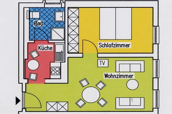 Grundriss  Villa Bismarckshöhe, Whg. Alma