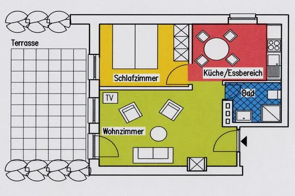 Grundriss  Villa Bismarckshöhe, Whg. Elfriede