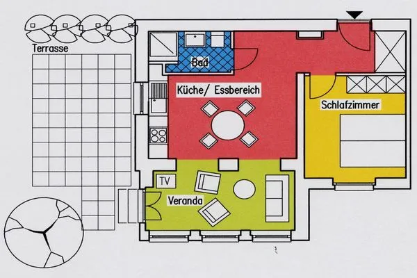 Grundriss  Villa Bismarckshöhe, Whg. Wanda