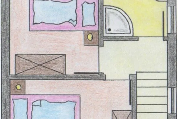 Grundriss  Ferienhaus Am Eikboom 1