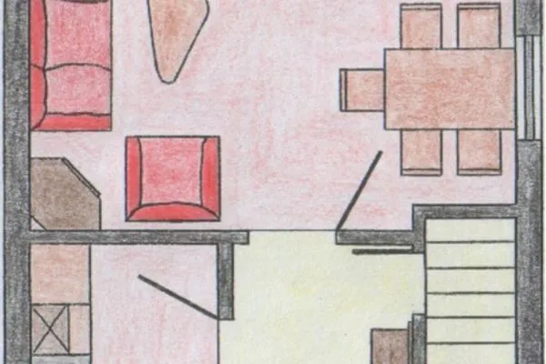 Grundriss  Ferienhaus Am Eikboom 1