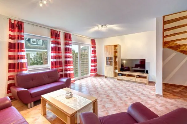 Wohnzimmer  Ferienhaus Krabbe