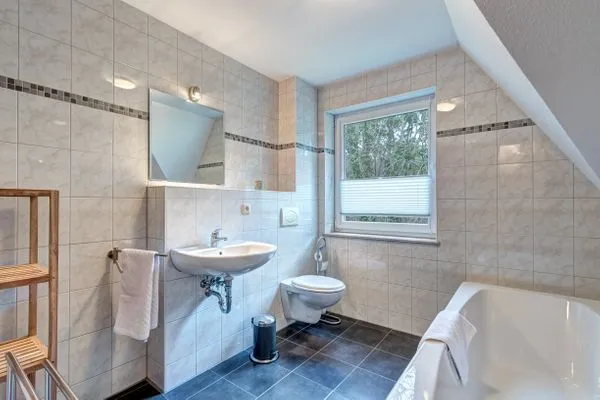Badezimmer  Ferienhaus Krabbe