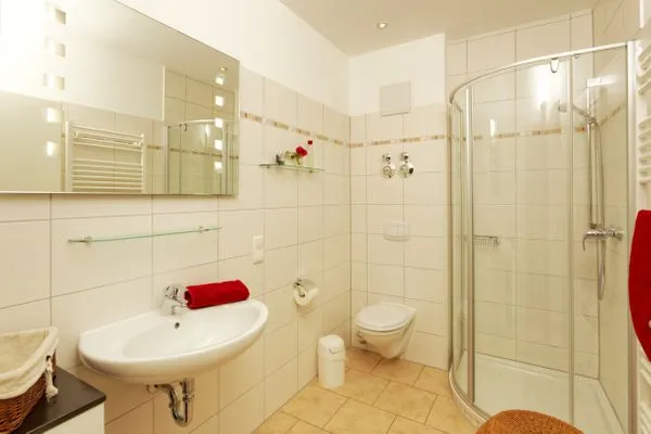 Badezimmer  Ferienwohnung Seestraße