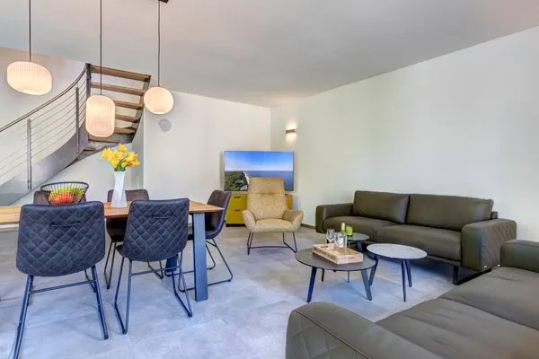 Wohnzimmer  Ferienhaus Waldoase 02