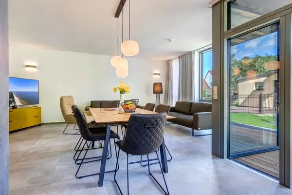 Wohnzimmer  Ferienhaus Waldoase 01