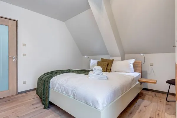 Schlafzimmer  Ferienhaus Waldoase 01