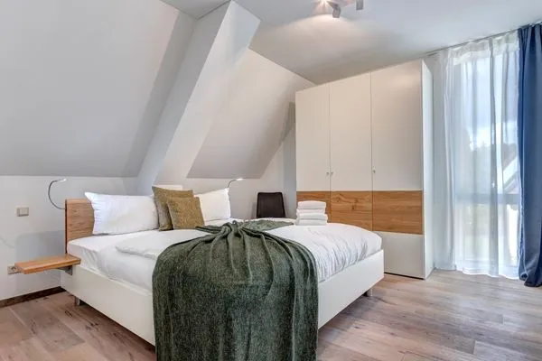 Schlafzimmer  Ferienhaus Waldoase 01