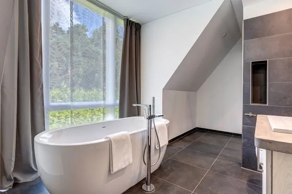 Badezimmer  Ferienhaus Waldoase 01