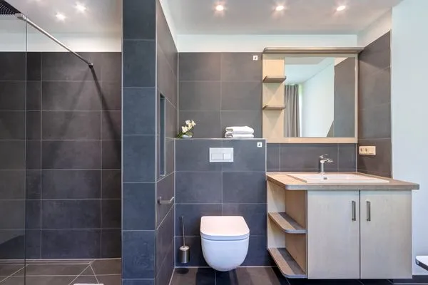 Badezimmer  Ferienhaus Waldoase 01