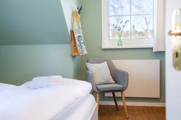 Schlafzimmer  Ferienwohnung Strand 8