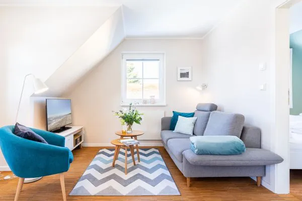 Wohnzimmer  Ferienwohnung Strand 8