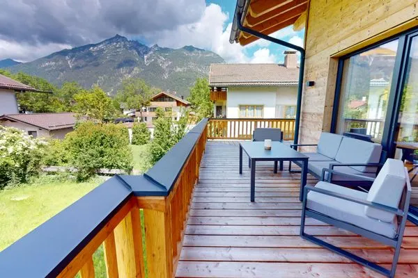 Balcony  Garmisch Chalets - Wohnung Pflegersee