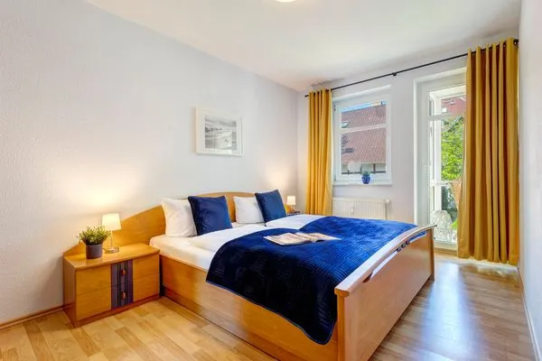 Schlafzimmer  Ostseepark Waterfront Karavelle 3.5