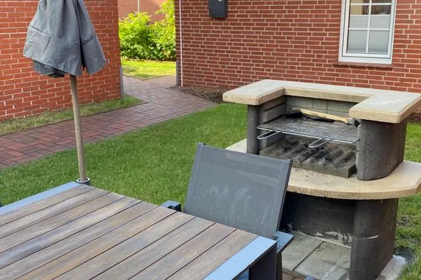 Grillbereich Haus Mittelstraße Ferienwohnung kleines Zauberland