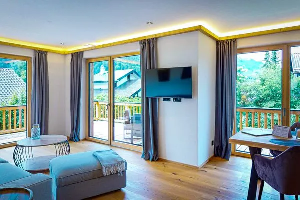 Wohnzimmer  Garmisch Chalets - Wohnung Riessersee