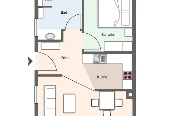 Buhne Buhne 1 SPO Ording - Grundriss