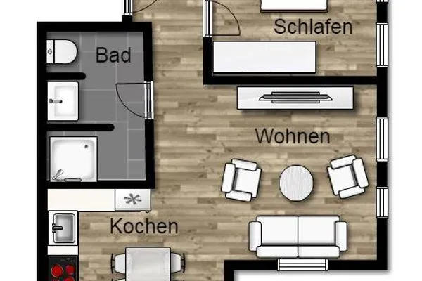 Grundriss Haus Billstr. Ferienwohnung "Hygge"