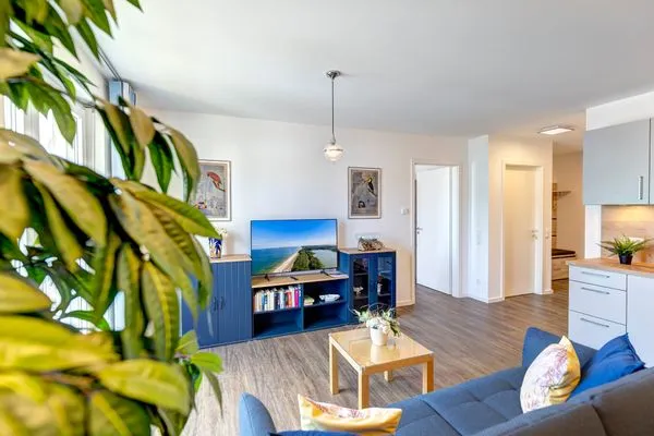 Wohnzimmer  Bernsteinquartier, Whg. 04.46 "Mövennest"