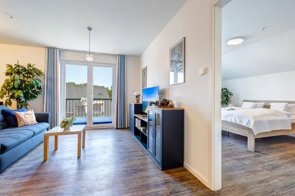 Wohnzimmer  Bernsteinquartier, Whg. 04.46 "Mövennest"