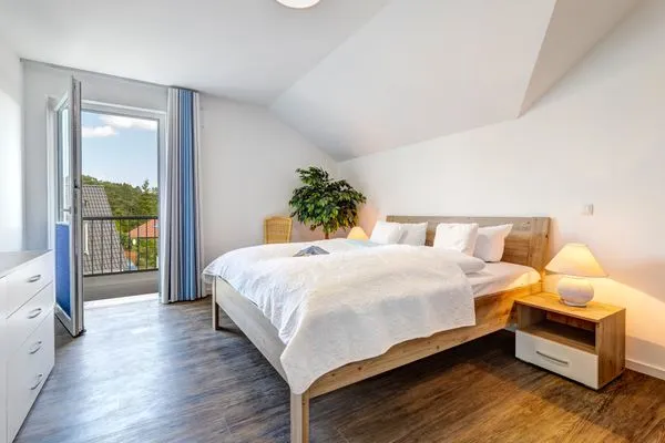 Schlafzimmer  Bernsteinquartier, Whg. 04.46 "Mövennest"