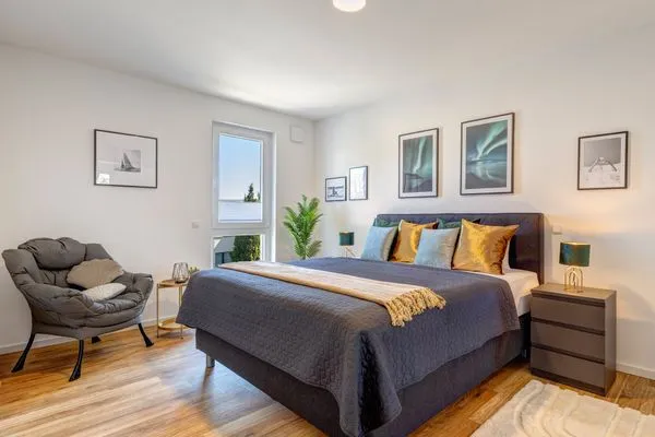 Schlafzimmer  Bernsteinquartier, Mister Bernstein, Whg. 01.08