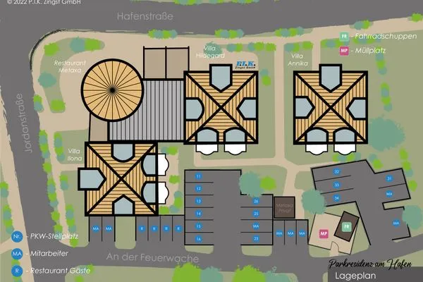 Lageplan Parkresidenz am Hafen Wohnung HF 12 - "Luftsnapper´s"