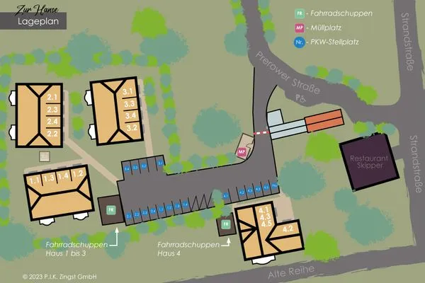 Lageplan Zur Hanse Wohnung 2.4