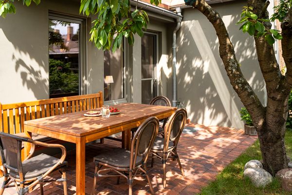  Kapitänshaus "Alter Ton in neuer Art" Born - Terrasse