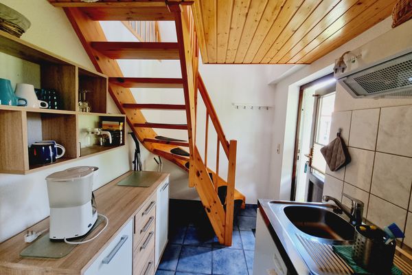 Pension & Wirtshaus ''Tun Eikkoter'' Haselnöt Wieck - Küche / Küchenzeile