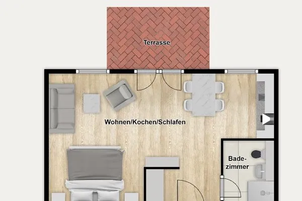 Grundriss Ferienhaus am Gutspark Dranske Ferienwohnung Sonnengruß