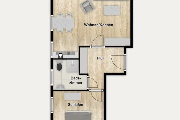 Grundriss Ferienhaus am Gutspark Dranske Ferienwohnung Sonnenmorgen