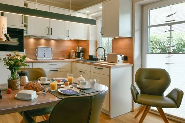 Küche / Küchenzeile Speicherhaus Ferienwohnung Deichnest