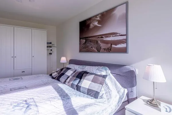 Ferienwohnung Atlantica Hafenresidenz Waren (Müritz) - Schlafzimmer mit Doppelbett  Atlantica