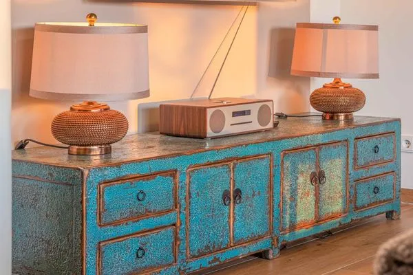 Ferienwohnung Am lütten Meer Hafenresidenz Waren (Müritz) - Wohnzimmer Sideboard  Am lütten Meer