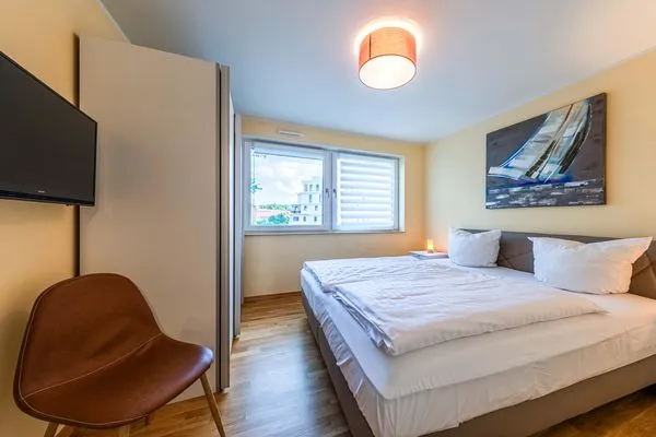 Ferienwohnung Hafenidylle Hafenresidenz Waren (Müritz) - Schlafzimmer  Hafenidylle