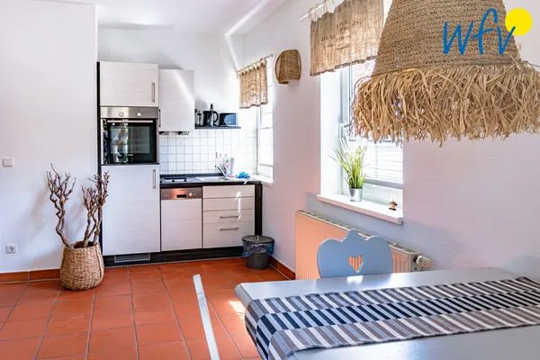 Küche / Küchenzeile Ferienhaus am Gutspark Dranske Ferienwohnung Sonnenmeer