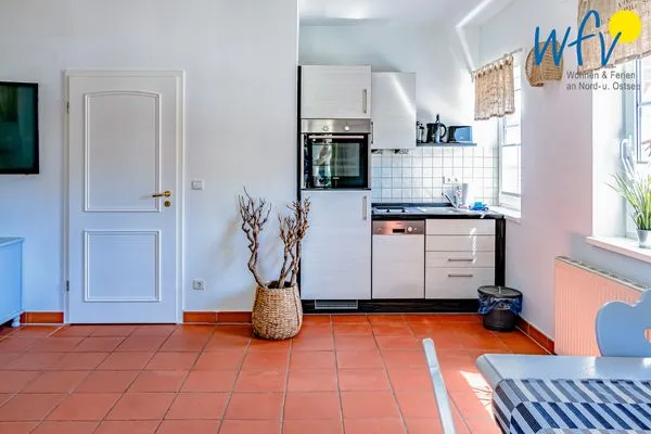 Küche / Küchenzeile Ferienhaus am Gutspark Dranske Ferienwohnung Sonnenmeer