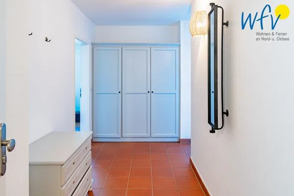 Flur Ferienhaus am Gutspark Dranske Ferienwohnung Sonnenrose