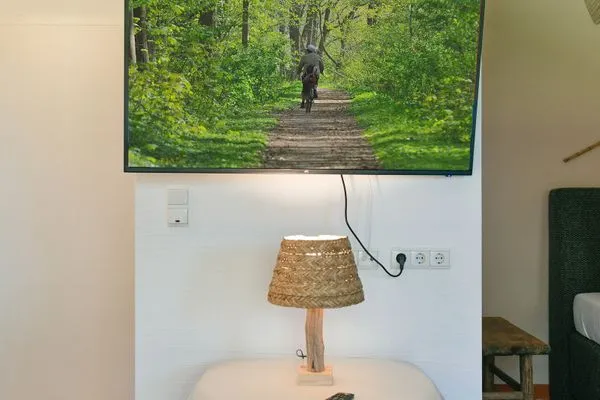 Schlafzimmer Ferienhaus am Gutspark Dranske Ferienwohnung Heiderose