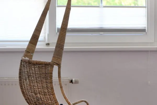 Schlafzimmer Ferienhaus am Gutspark Dranske Ferienwohnung Seegras