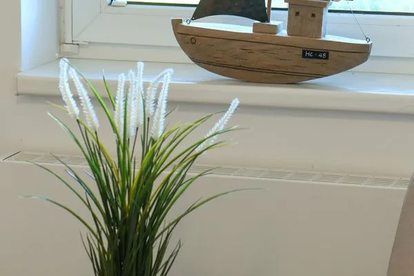 Dekoratives Detail Ferienhaus am Gutspark Dranske Ferienwohnung Sonnenaufgang