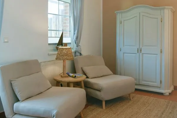 Schlafzimmer Ferienhaus am Gutspark Dranske Ferienwohnung Sonnenschein