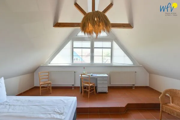 Schlafzimmer Ferienhaus am Gutspark Dranske Ferienwohnung Sonnenliebe