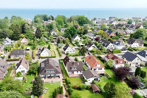 Luftaufnahme  Kostengünstige & charmante Ferienunterkunft ohne Küche und in Strandnähe - inkl. Fahrradunterstellplatz