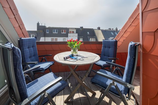  Ferienloft Inselliebe Norderney-Stadt - Balkon